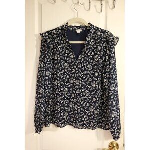 J. Crew V-neck soft gauze blouse